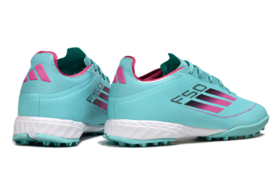 Men's Adidas F50 Pro TF Football Shoes - Aqua/Soft Pink/Light Teal