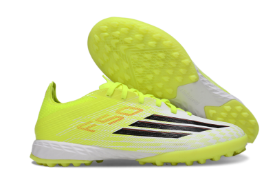 Men's Adidas F50 Pro TF Football Shoes - Yellow/Vibrant Neon/White