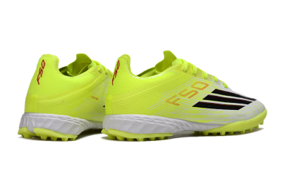 Men's Adidas F50 Pro TF Football Shoes - Yellow/Vibrant Neon/White
