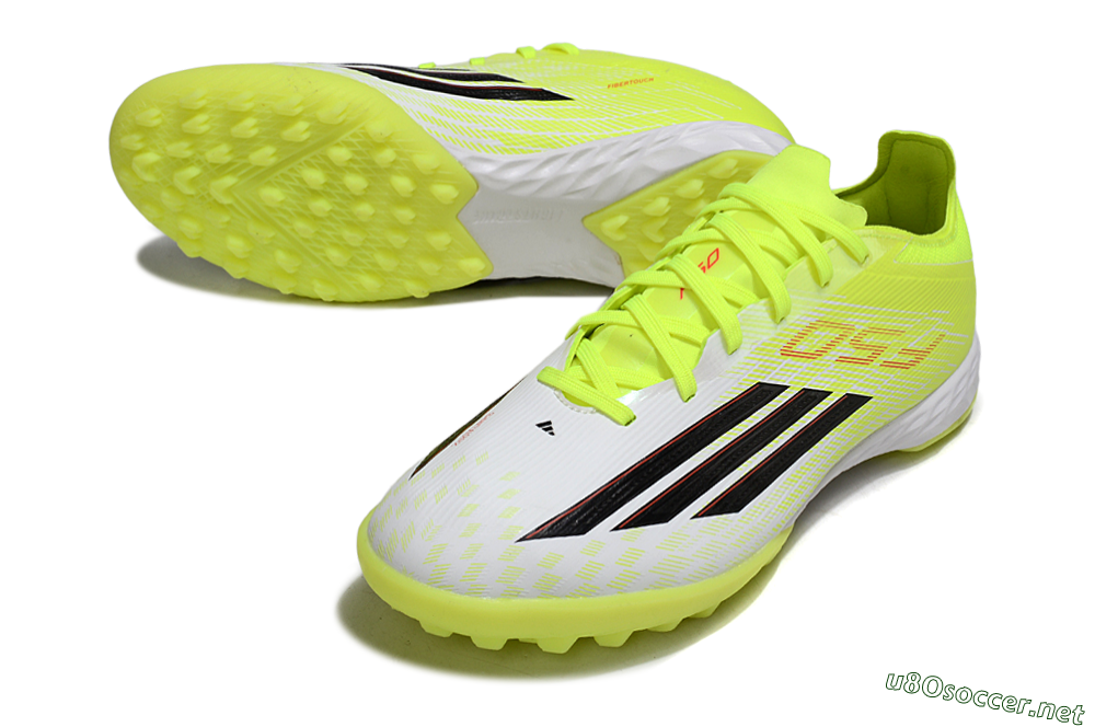 Men's Adidas F50 Pro TF Football Shoes - Yellow/Vibrant Neon/White 3
