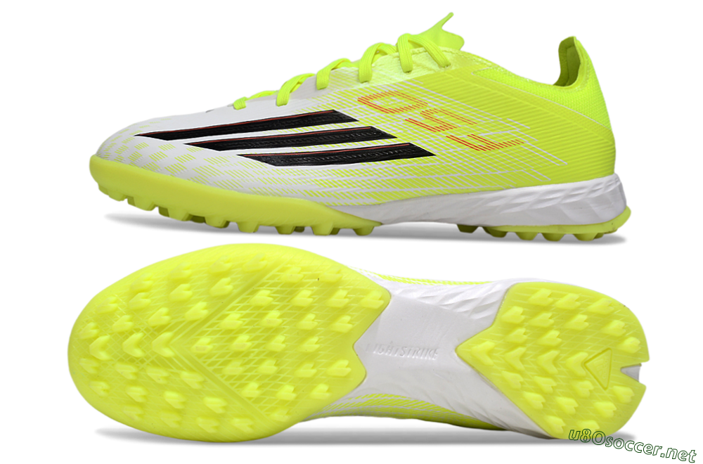 Men's Adidas F50 Pro TF Football Shoes - Yellow/Vibrant Neon/White 1