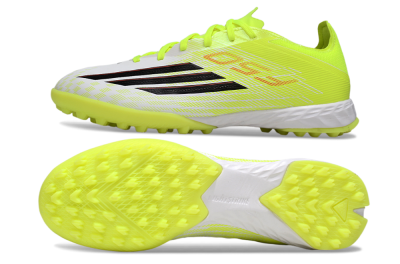 Men's Adidas F50 Pro TF Football Shoes - Yellow/Vibrant Neon/White