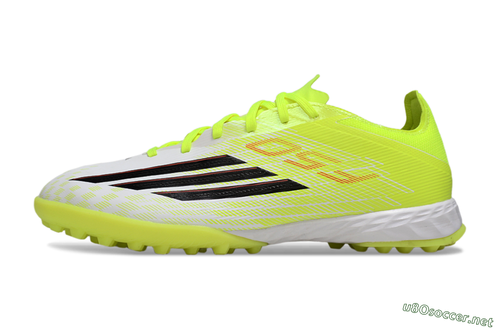 Men's Adidas F50 Pro TF Football Shoes - Yellow/Vibrant Neon/White 0
