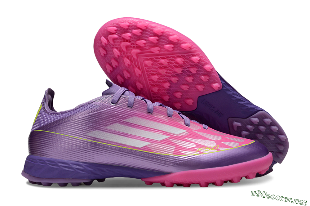 Men's Adidas F50 Pro TF Football Shoes - Purple/Vibrant Pink/Lavender Bliss 2