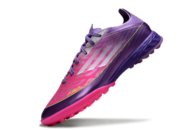 Men's Adidas F50 Pro TF Football Shoes - Purple/Vibrant Pink/Lavender Bliss