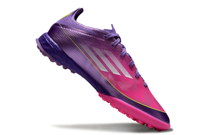 Men's Adidas F50 Pro TF Football Shoes - Purple/Vibrant Pink/Lavender Bliss
