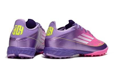 Men's Adidas F50 Pro TF Football Shoes - Purple/Vibrant Pink/Lavender Bliss