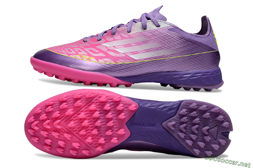 Men's Adidas F50 Pro TF Football Shoes - Purple/Vibrant Pink/Lavender Bliss 1