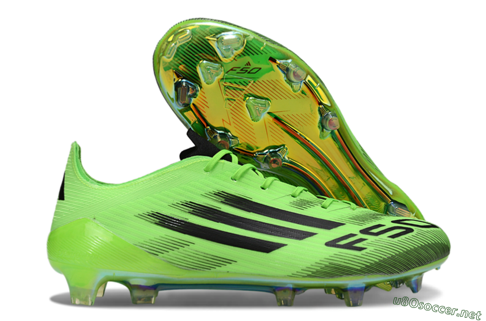 Unisex Adidas F50 Elite FG Football Boots - Green/Electric Lime/Neon Green 2