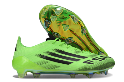 Unisex Adidas F50 Elite FG Football Boots - Green/Electric Lime/Neon Green