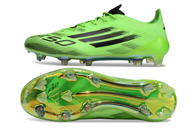 Unisex Adidas F50 Elite FG Football Boots - Green/Electric Lime/Neon Green