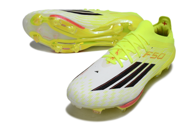 Men's Adidas F50+ Elite Lightstrike Pro FG Football Boots - Yellow/Neon Green/Sleek White