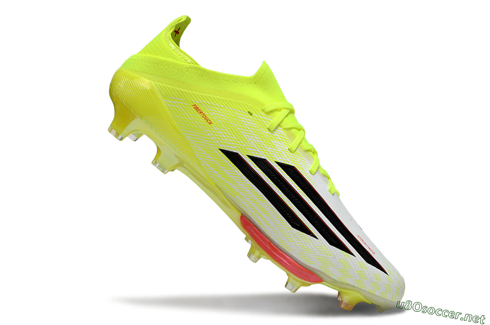 Men's Adidas F50+ Elite Lightstrike Pro FG Football Boots - Yellow/Neon Green/Sleek White 4