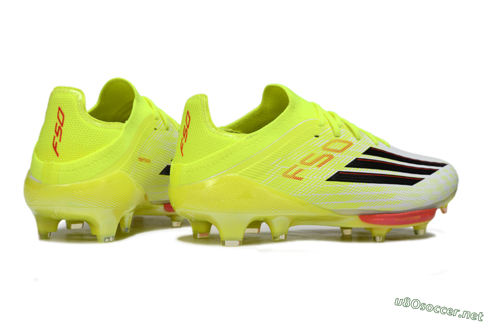 Men's Adidas F50+ Elite Lightstrike Pro FG Football Boots - Yellow/Neon Green/Sleek White 6