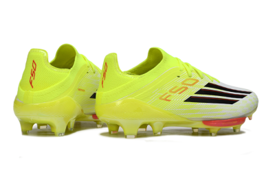 Men's Adidas F50+ Elite Lightstrike Pro FG Football Boots - Yellow/Neon Green/Sleek White