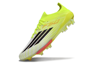 Men's Adidas F50+ Elite Lightstrike Pro FG Football Boots - Yellow/Neon Green/Sleek White