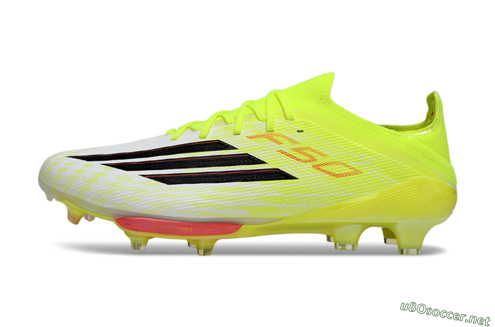 Men's Adidas F50+ Elite Lightstrike Pro FG Football Boots - Yellow/Neon Green/Sleek White 0