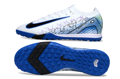 Unisex Nike Air Zoom Mercurial Vapor 16 Elite TF Football Shoes - White/Electric Blue/Black