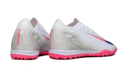 Unisex Nike Air Zoom Mercurial Vapor 16 Elite TF Football Shoes - White/Neon Pink/Electric Blue
