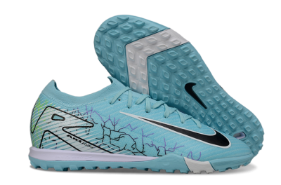 Unisex Nike Air Zoom Mercurial Vapor 16 Elite TF Football Shoes - Blue/Aqua Splash/Jet Black