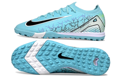 Unisex Nike Air Zoom Mercurial Vapor 16 Elite TF Football Shoes - Blue/Aqua Splash/Jet Black