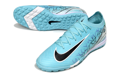 Unisex Nike Air Zoom Mercurial Vapor 16 Elite TF Football Shoes - Blue/Aqua Splash/Jet Black