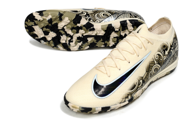 Unisex Nike Air Zoom Mercurial Vapor 16 Elite TF Football Shoes - Beige/Sand Dune/Black Wave