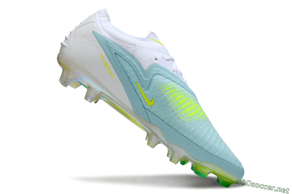 Unisex Nike Phantom 6 Low Elite FG Football Boots - Blue/Light Blue/Electric Yellow 4