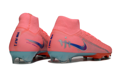 Unisex Nike Air Zoom Mercurial Superfly 10 Elite FG Football Boots - Pink/Coral Splash/Turquoise Breeze