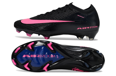 Unisex Nike Air Zoom Mercurial Vapor 16 Elite FG Football Boots - Black/Vibrant Pink/Deep Blue