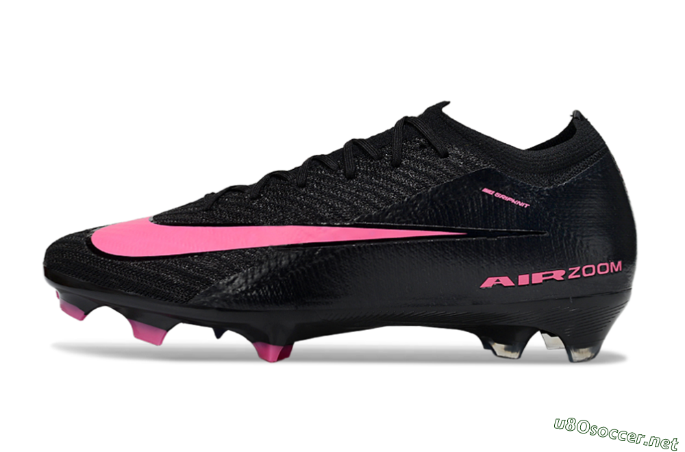 Unisex Nike Air Zoom Mercurial Vapor 16 Elite FG Football Boots - Black/Vibrant Pink/Deep Blue 0