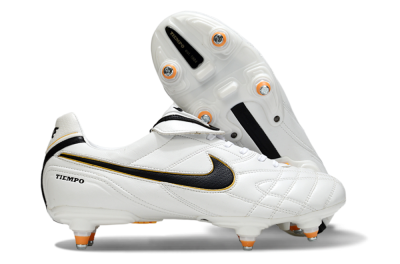 Men's Nike Tiempo Legend 10 Elite SG Football Boots - White/Black/Orange