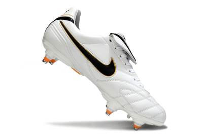 Men's Nike Tiempo Legend 10 Elite SG Football Boots - White/Black/Orange