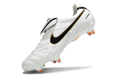 Men's Nike Tiempo Legend 10 Elite SG Football Boots - White/Black/Orange