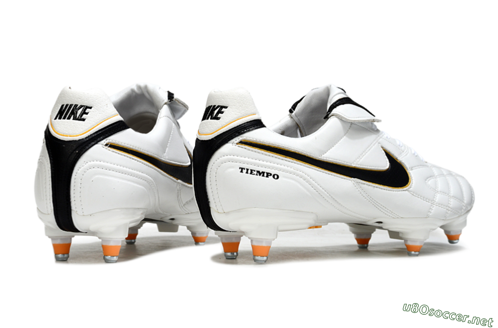 Men's Nike Tiempo Legend 10 Elite SG Football Boots - White/Black/Orange 6