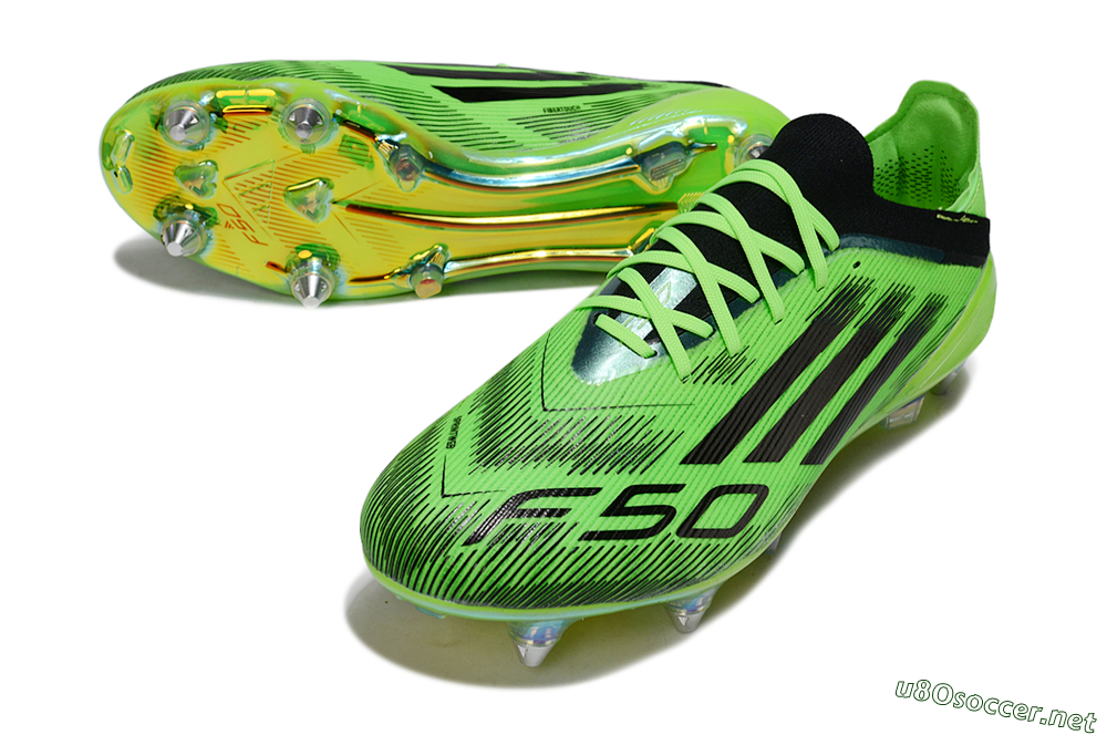 Men's Adidas F50 Elite SG Football Boots - Green/Vibrant Green/Electric Green 3