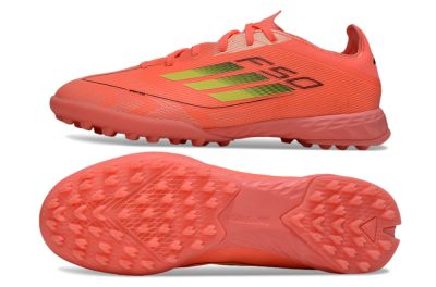 Men's Adidas F50 Pro TF Football Shoes - Pink/Neon Yellow/Black