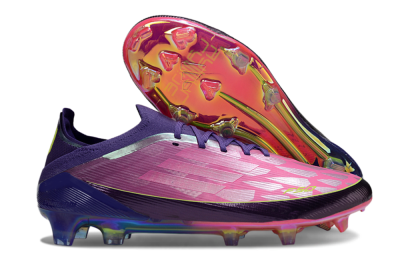 Unisex Adidas F50 Elite FG Football Boots - Pink/Vibrant Pink/Deep Purple