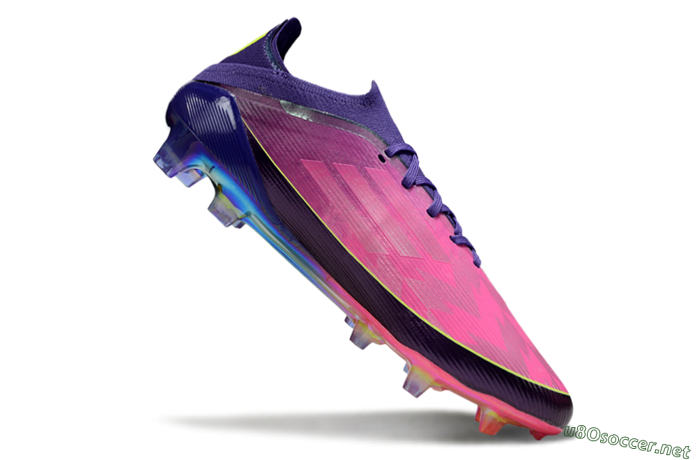 Unisex Adidas F50 Elite FG Football Boots - Pink/Vibrant Pink/Deep Purple 4