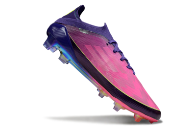 Unisex Adidas F50 Elite FG Football Boots - Pink/Vibrant Pink/Deep Purple