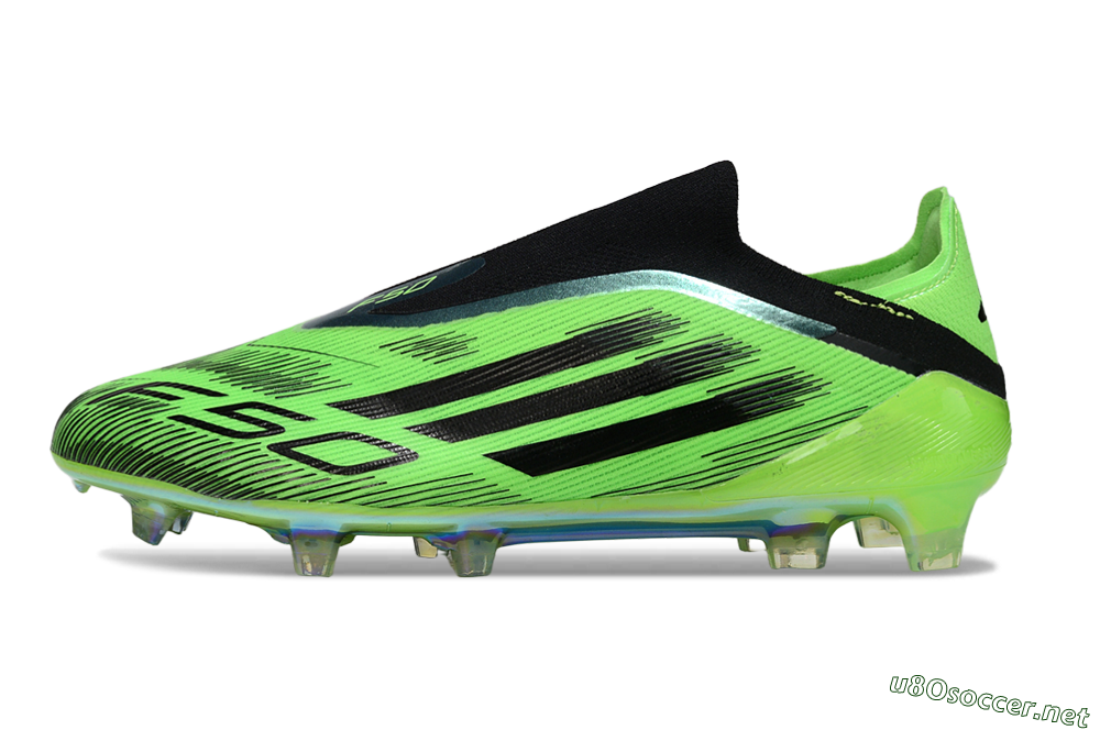 Unisex Adidas F50 Elite Laceless FG Football Boots - Green/Lime Burst/Electric Glow 0