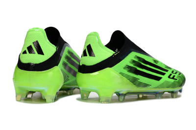 Unisex Adidas F50 Elite Laceless FG Football Boots - Green/Lime Burst/Electric Glow