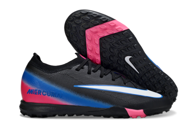 Unisex Nike Air Zoom Mercurial Vapor 16 Elite TF Football Shoes - Black/Electric Blue/Pink Fusion