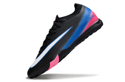 Unisex Nike Air Zoom Mercurial Vapor 16 Elite TF Football Shoes - Black/Electric Blue/Pink Fusion