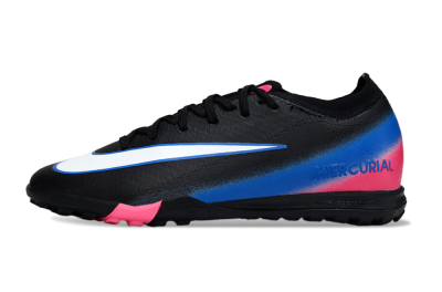Unisex Nike Air Zoom Mercurial Vapor 16 Elite TF Football Shoes - Black/Electric Blue/Pink Fusion