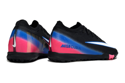 Unisex Nike Air Zoom Mercurial Vapor 16 Elite TF Football Shoes - Black/Electric Blue/Pink Fusion