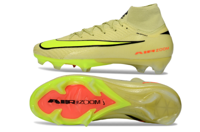 Unisex Nike Air Zoom Mercurial Superfly 10 Elite FG Football Boots - Yellow/Electric Lime/Neon Orange