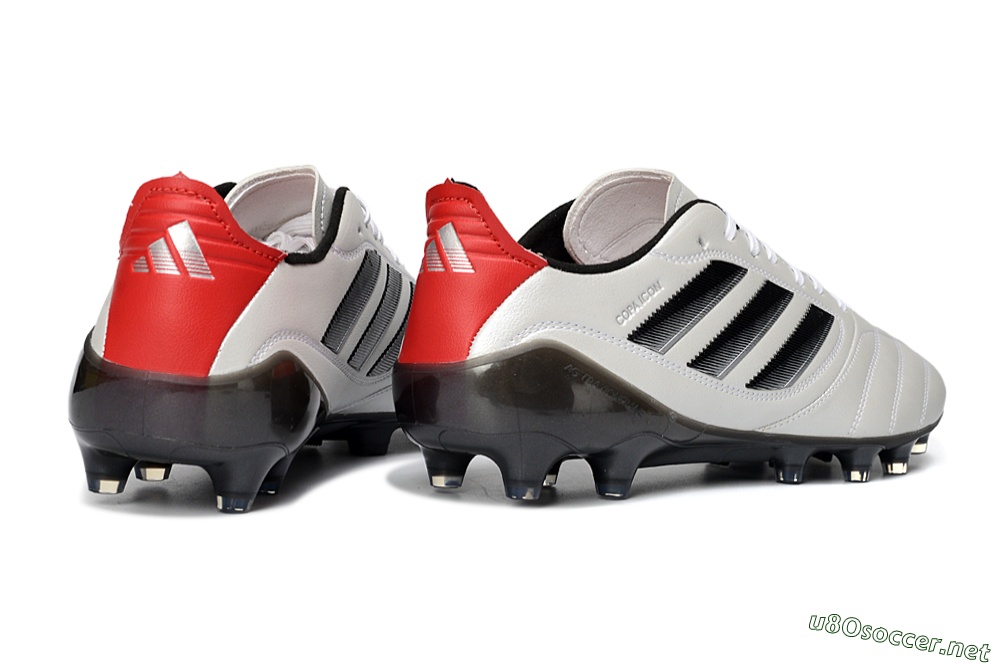 Men's Adidas Copa Icon 2 AG Football Boots - White/Crimson Red/Jet Black 6