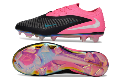 Unisex Nike Phantom 6 Low Elite FG Football Boots - Black/Hot Pink/Teal