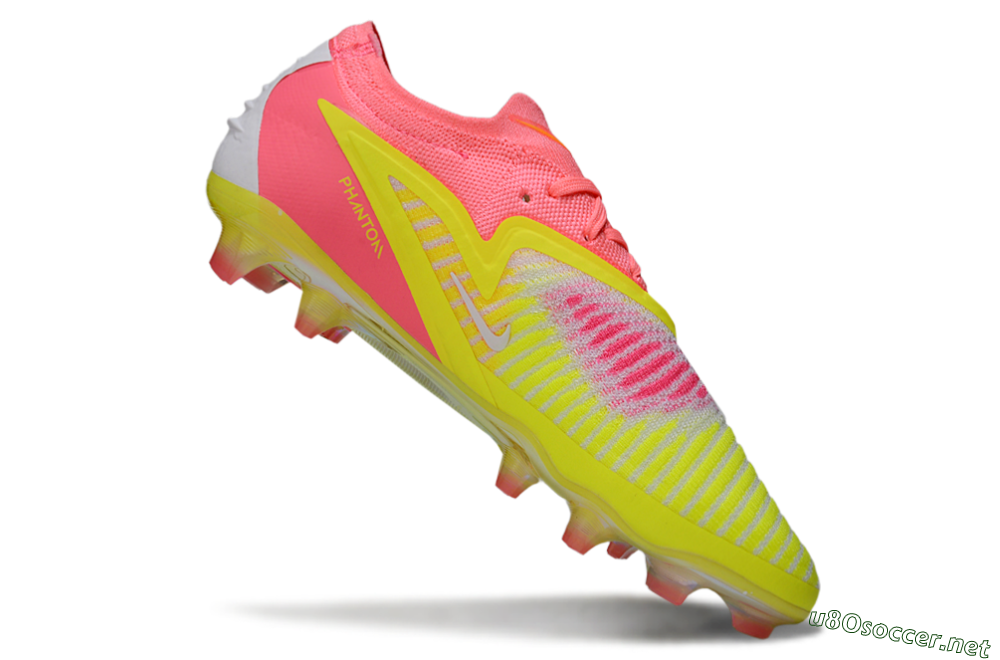 Unisex Nike Phantom 6 Low Elite FG Football Boots - Pink/Highlighter Yellow/Fluorescent Pink 4